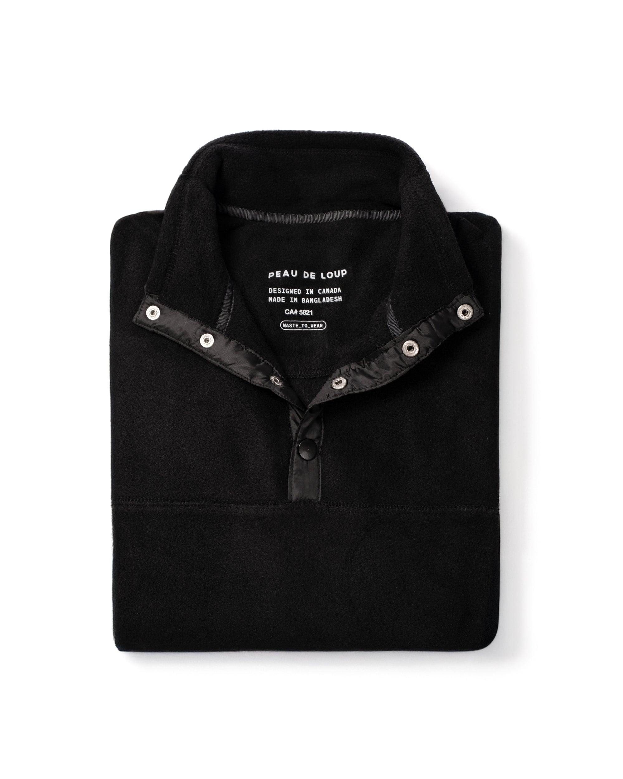 Black Sideline Microfleece