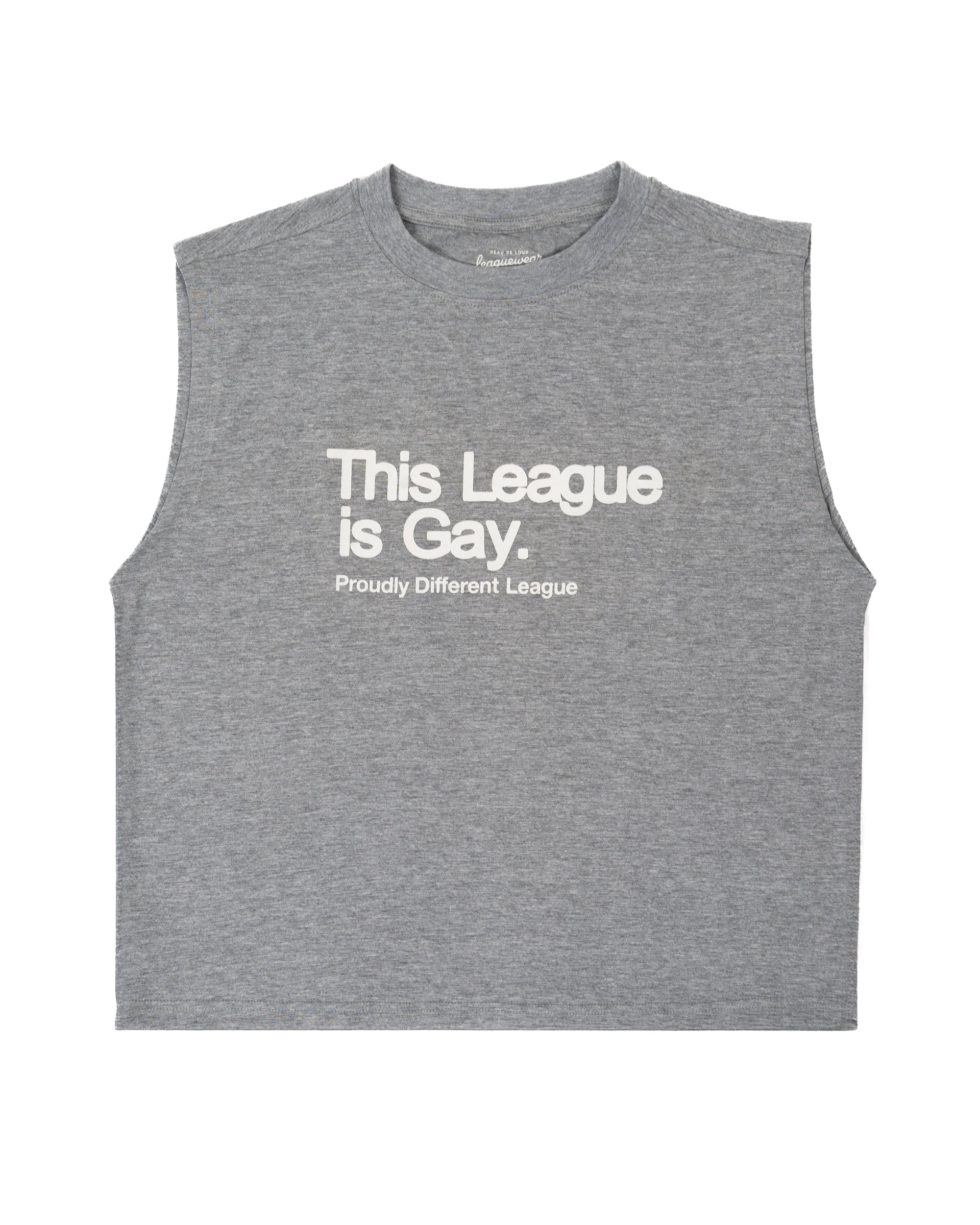 This League is Gay Grey Sleeveless Tee
