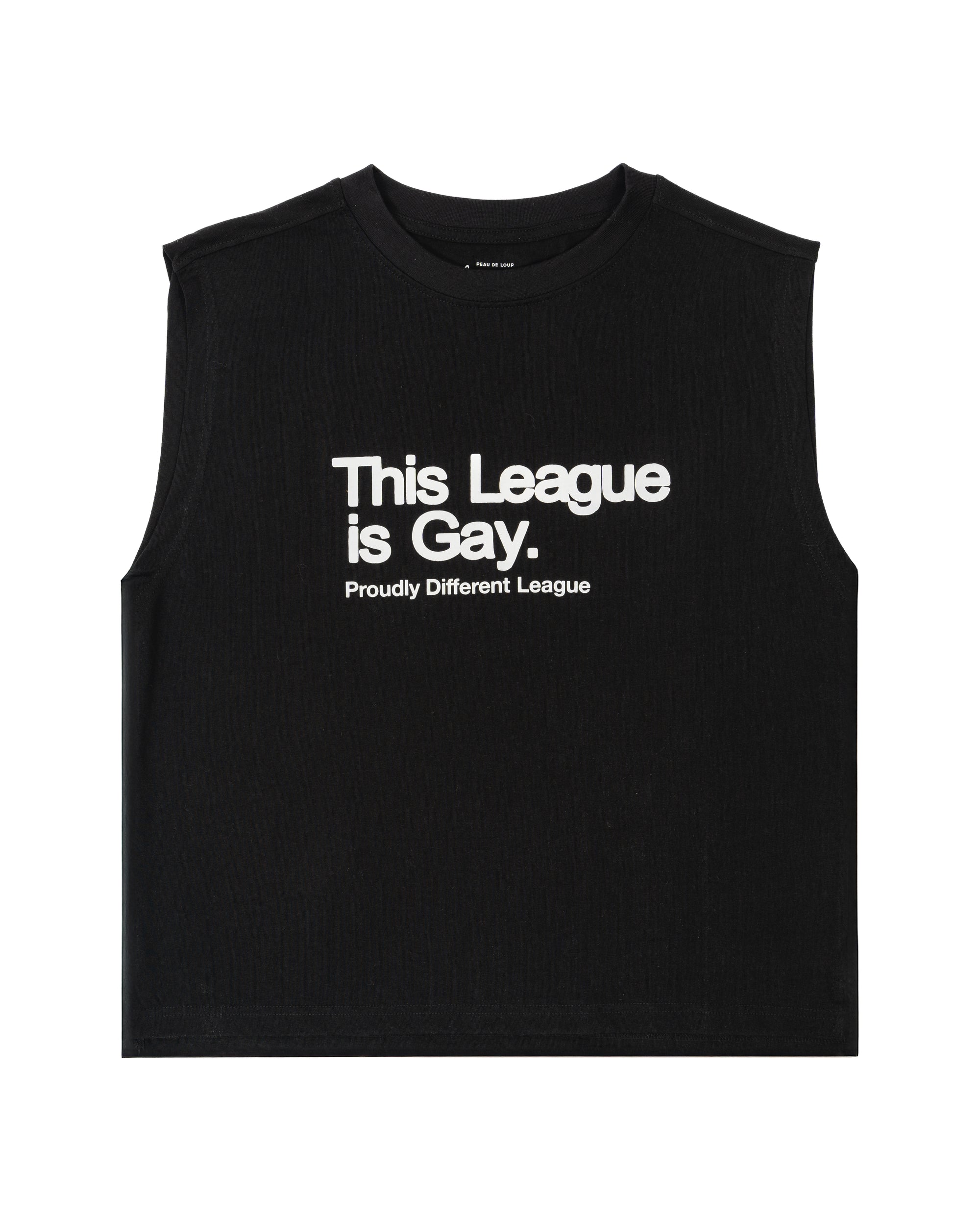 This League is Gay Black Sleeveless Tee
