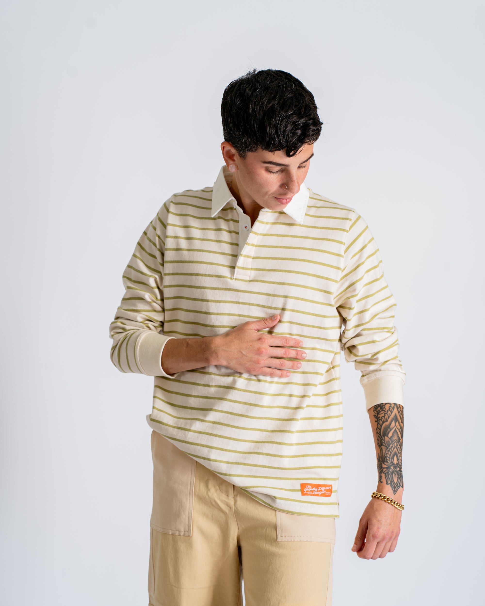 Green Stripe League Shirt