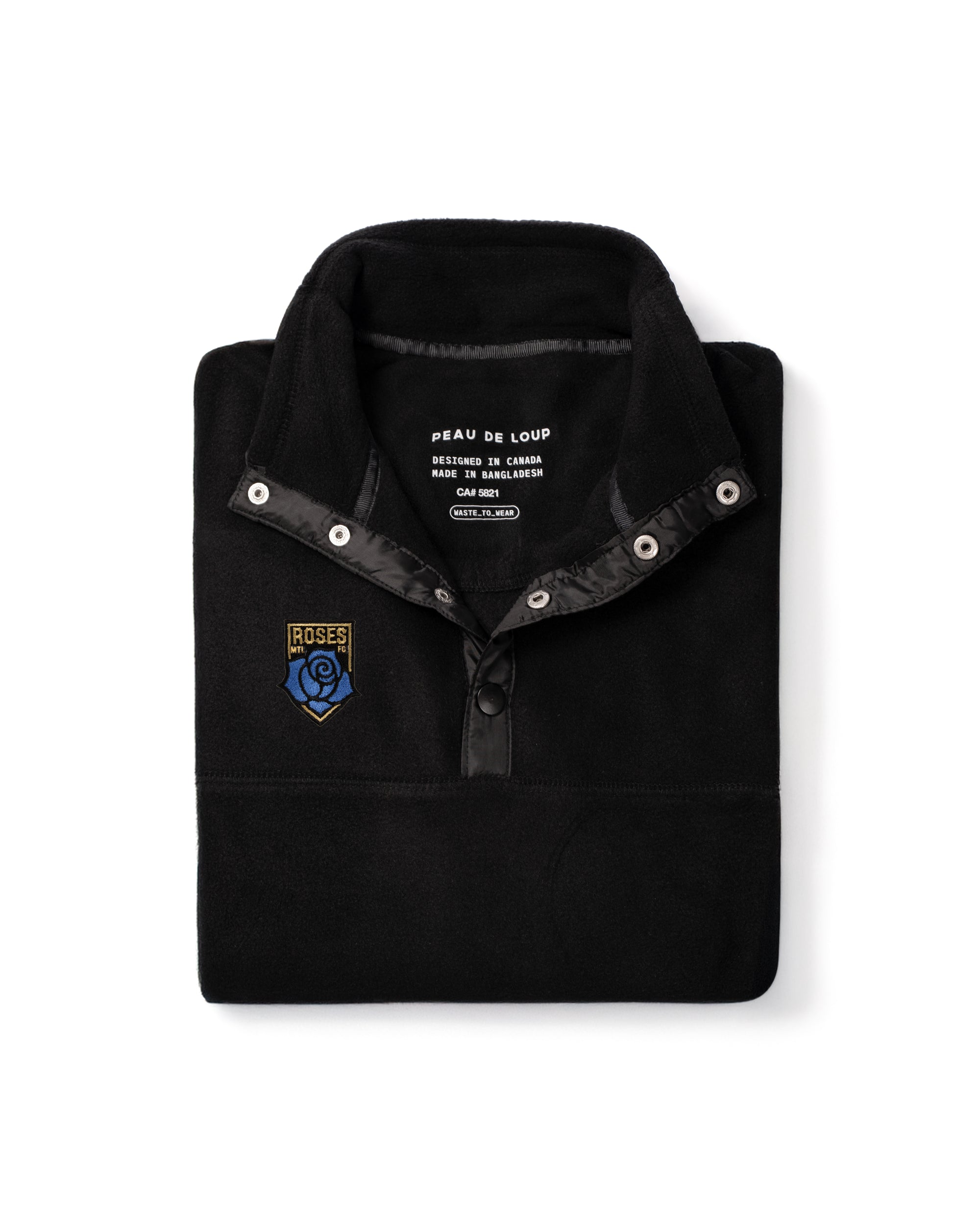 NSL Montreal Roses Black Sideline Microfleece