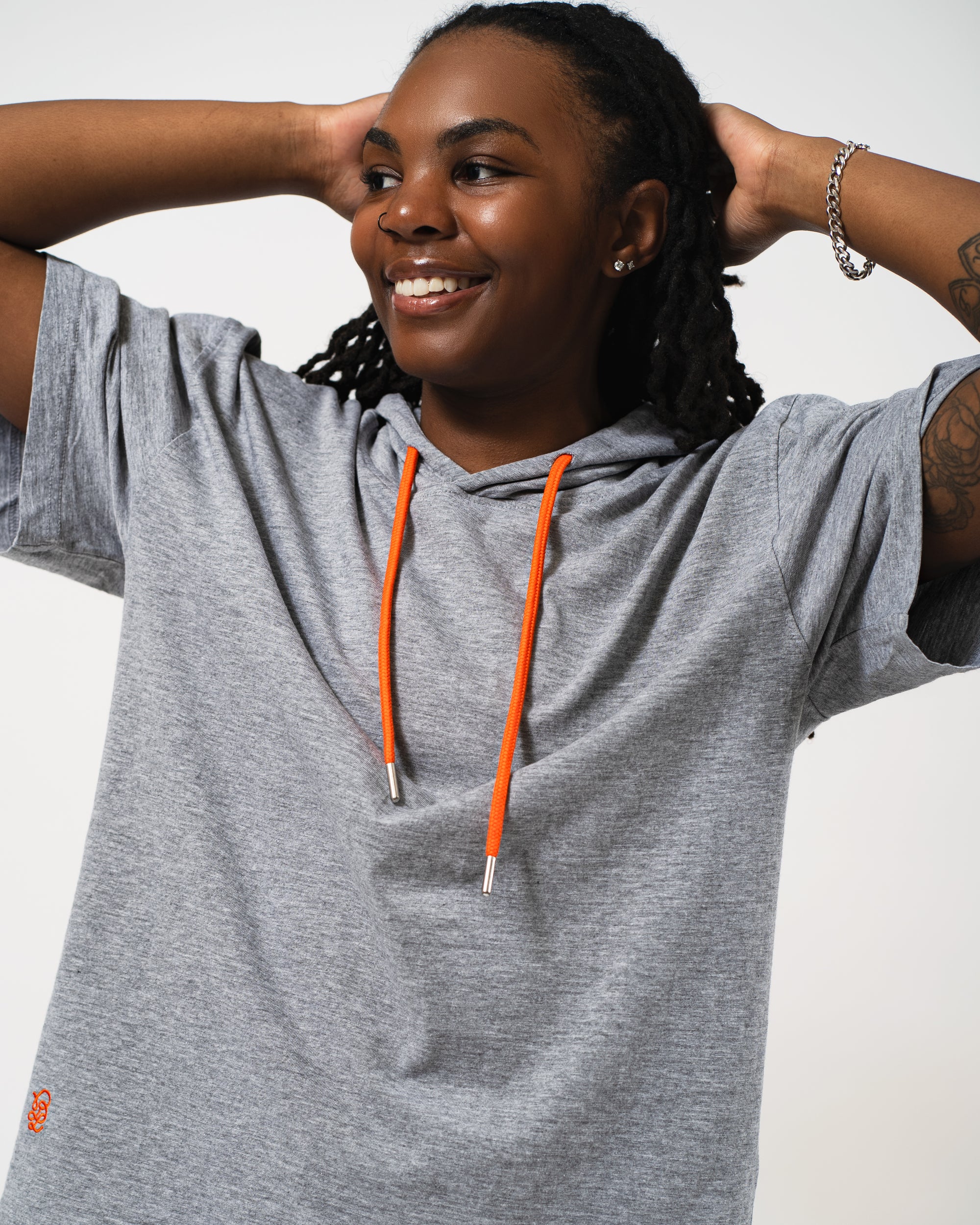 Grey Hooded Tee