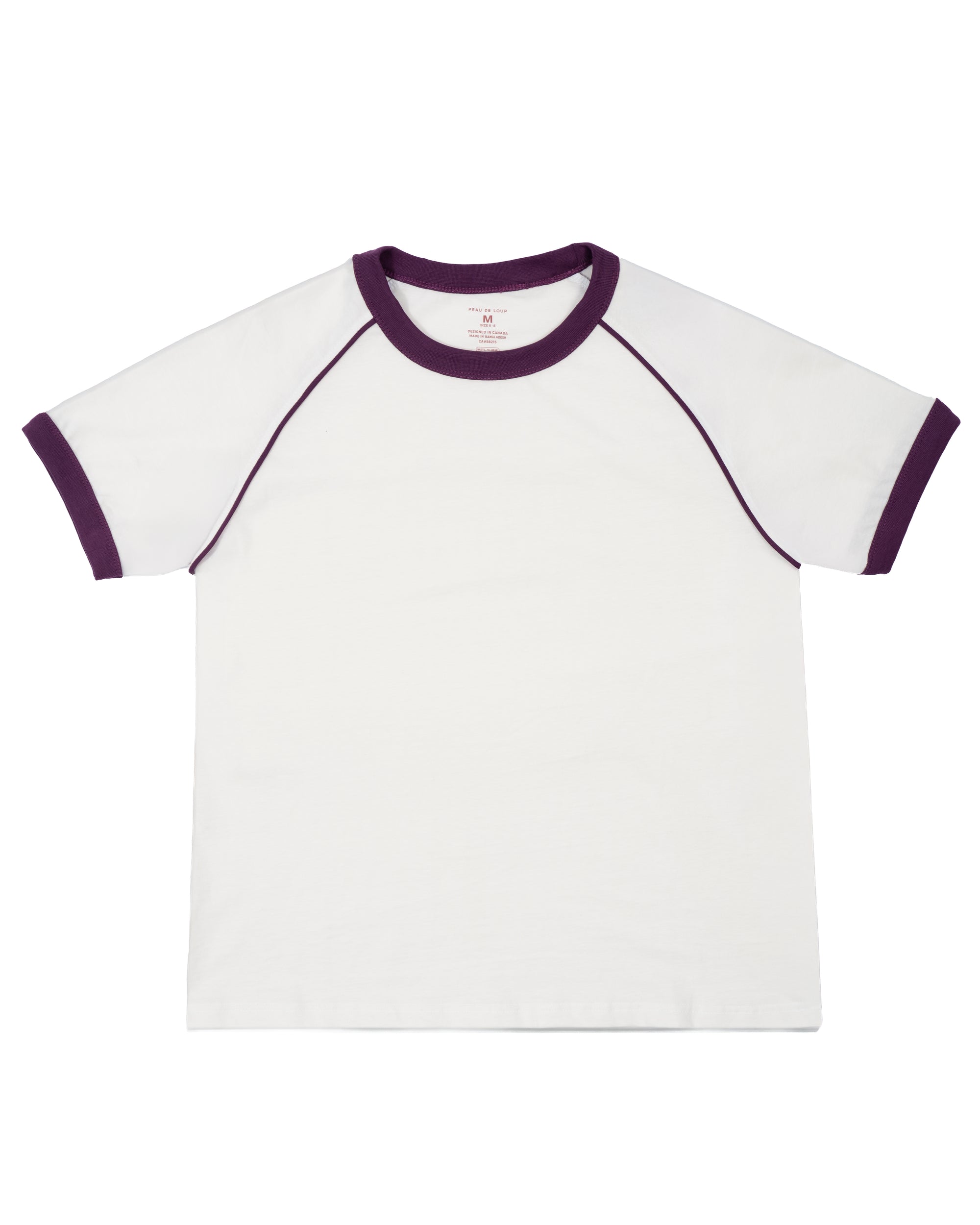Burgundy Ringer Tee
