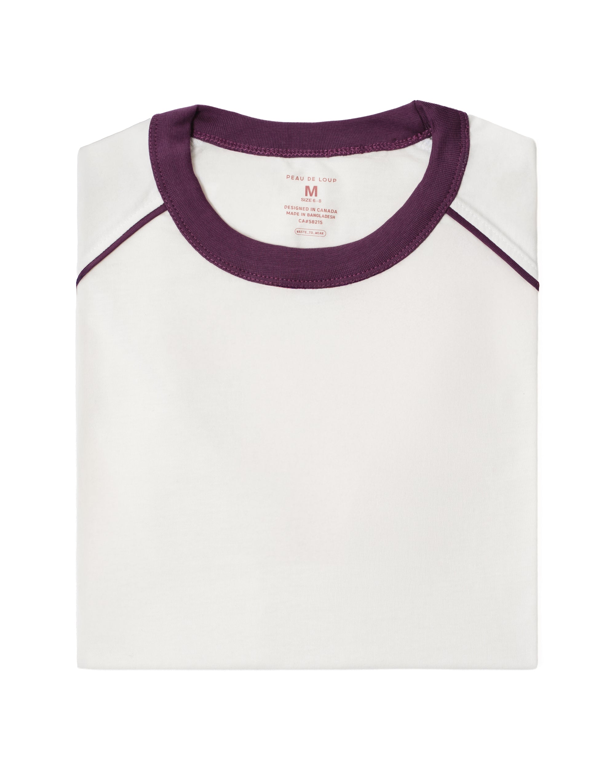 Burgundy Ringer Tee