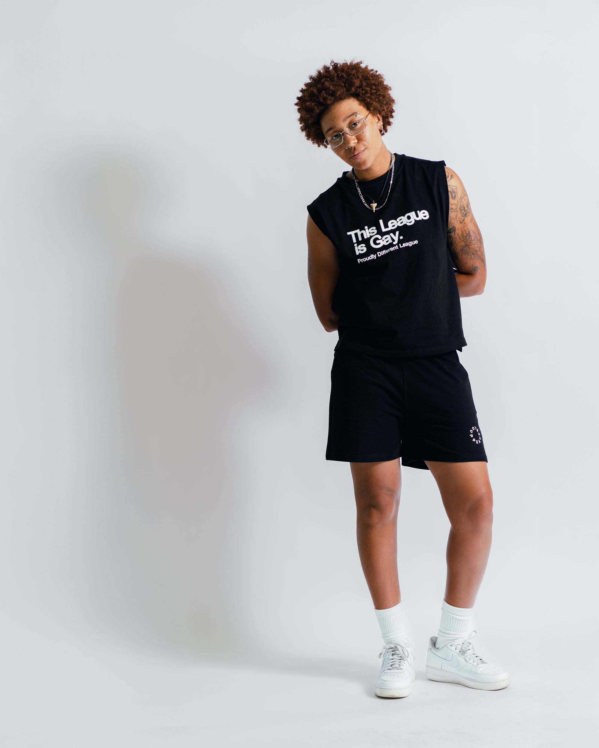 This League is Gay Black Sleeveless Tee