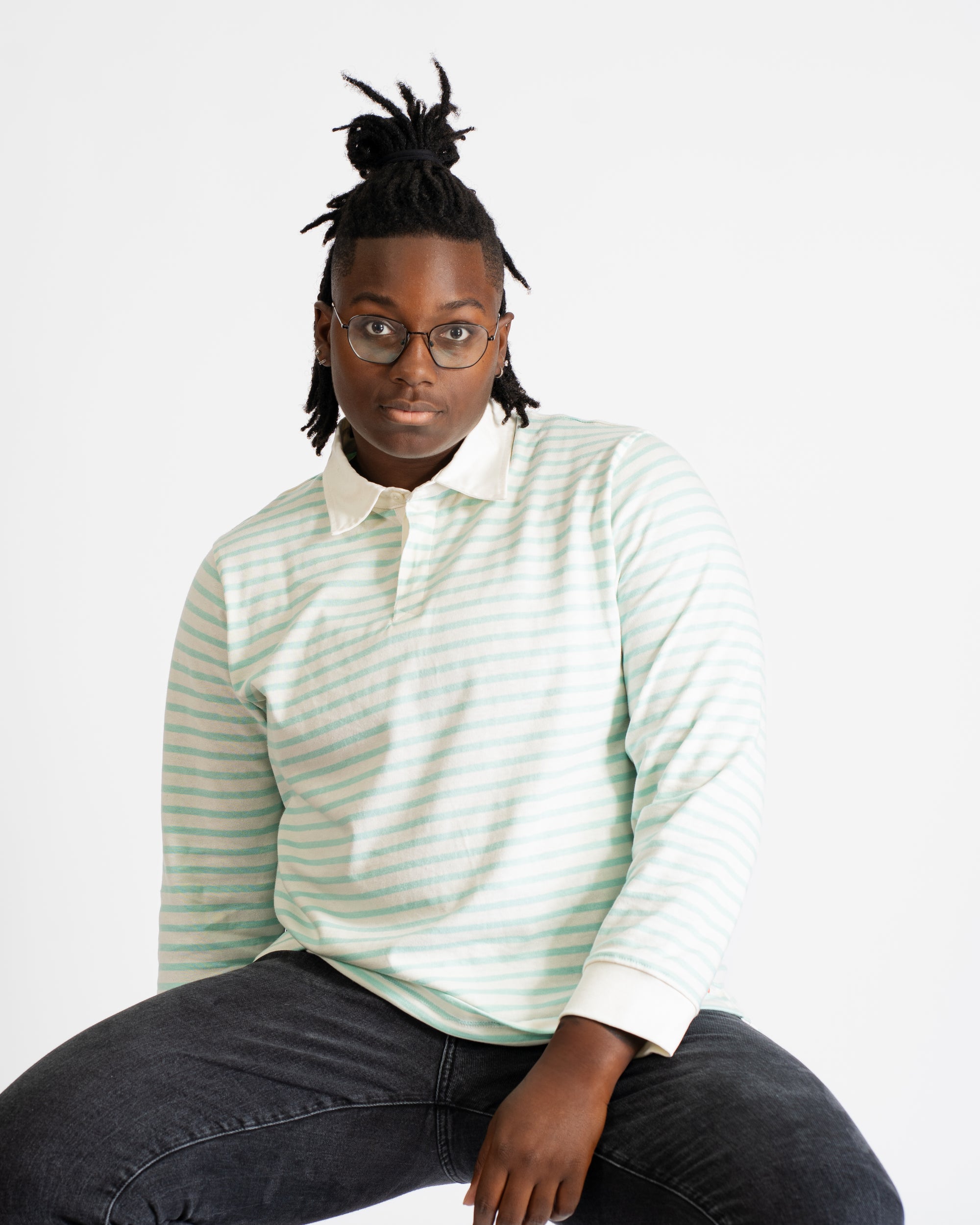 Teal Stripe League Shirt