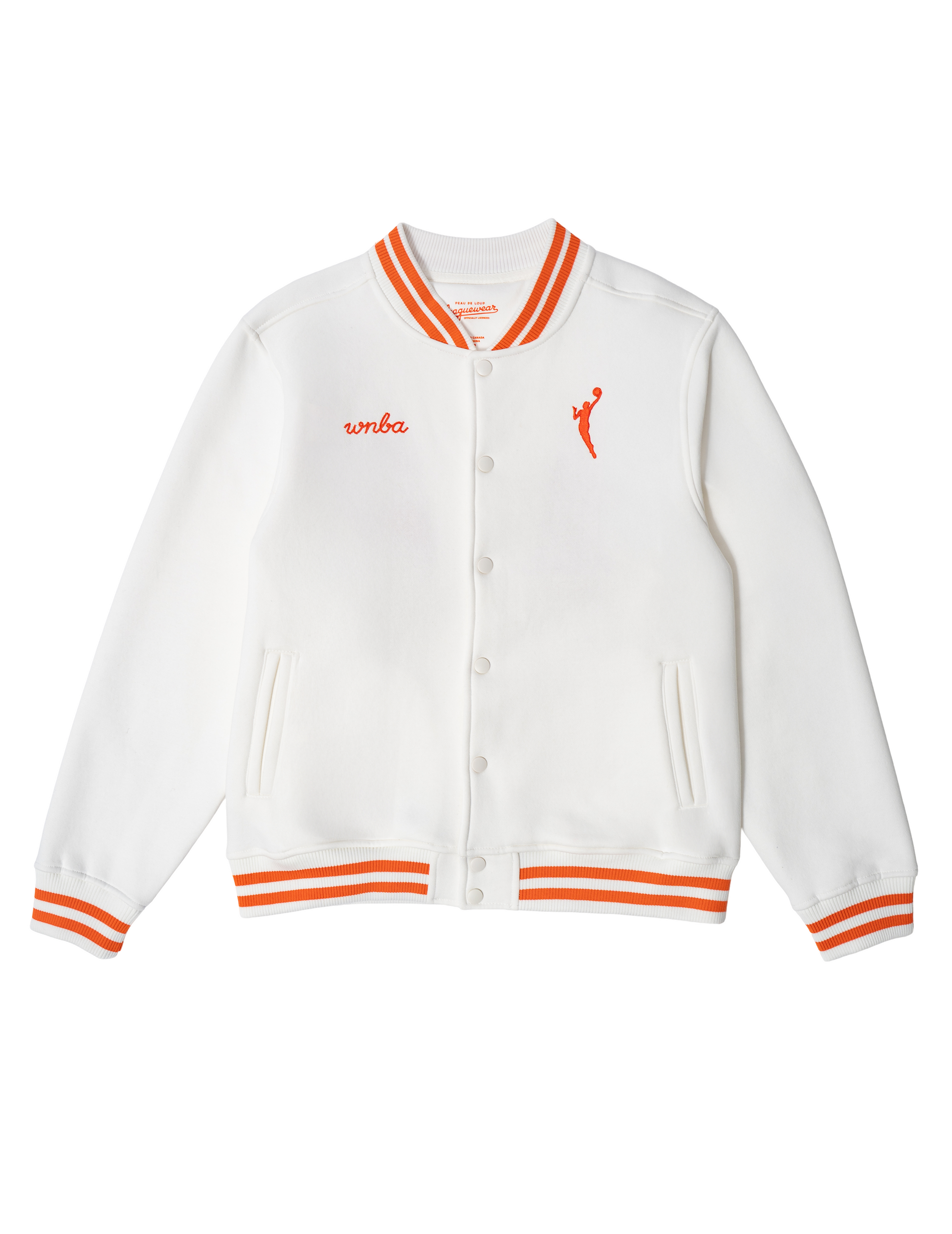 WNBA White Varsity Jacket