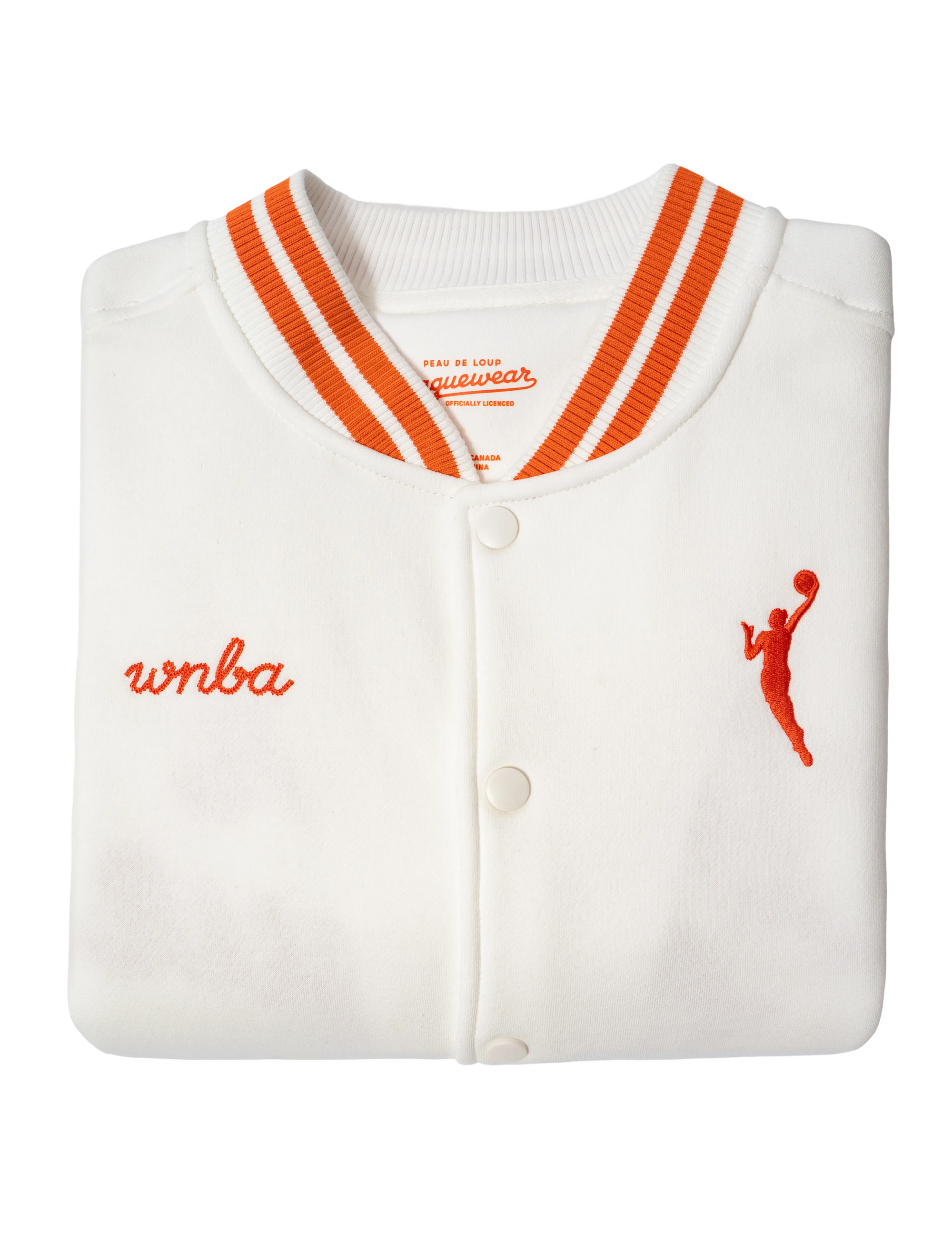WNBA White Varsity Jacket
