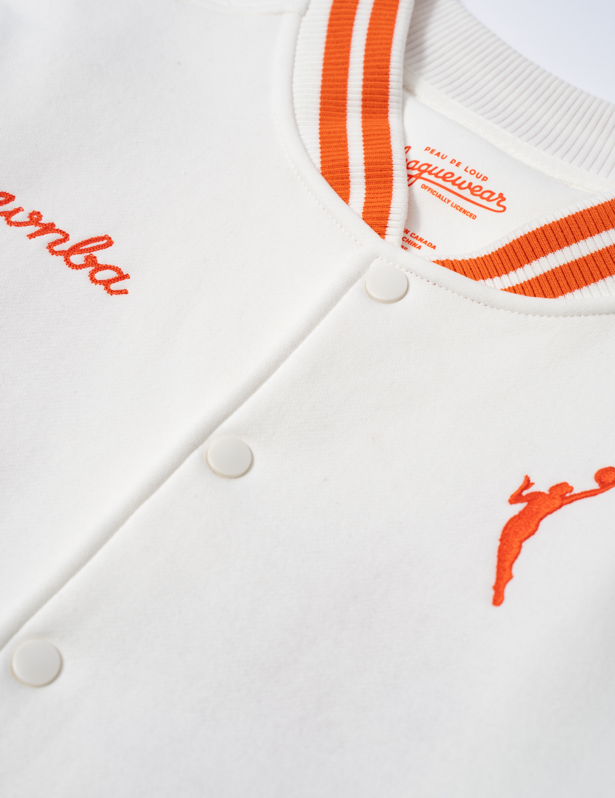 WNBA White Varsity Jacket