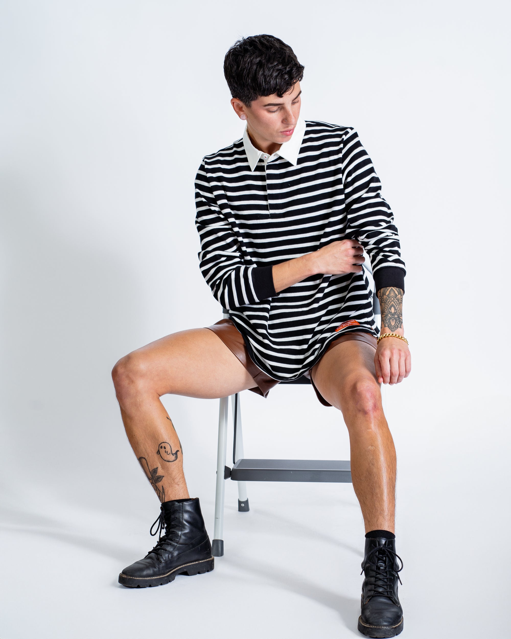 White Stripe League Shirt