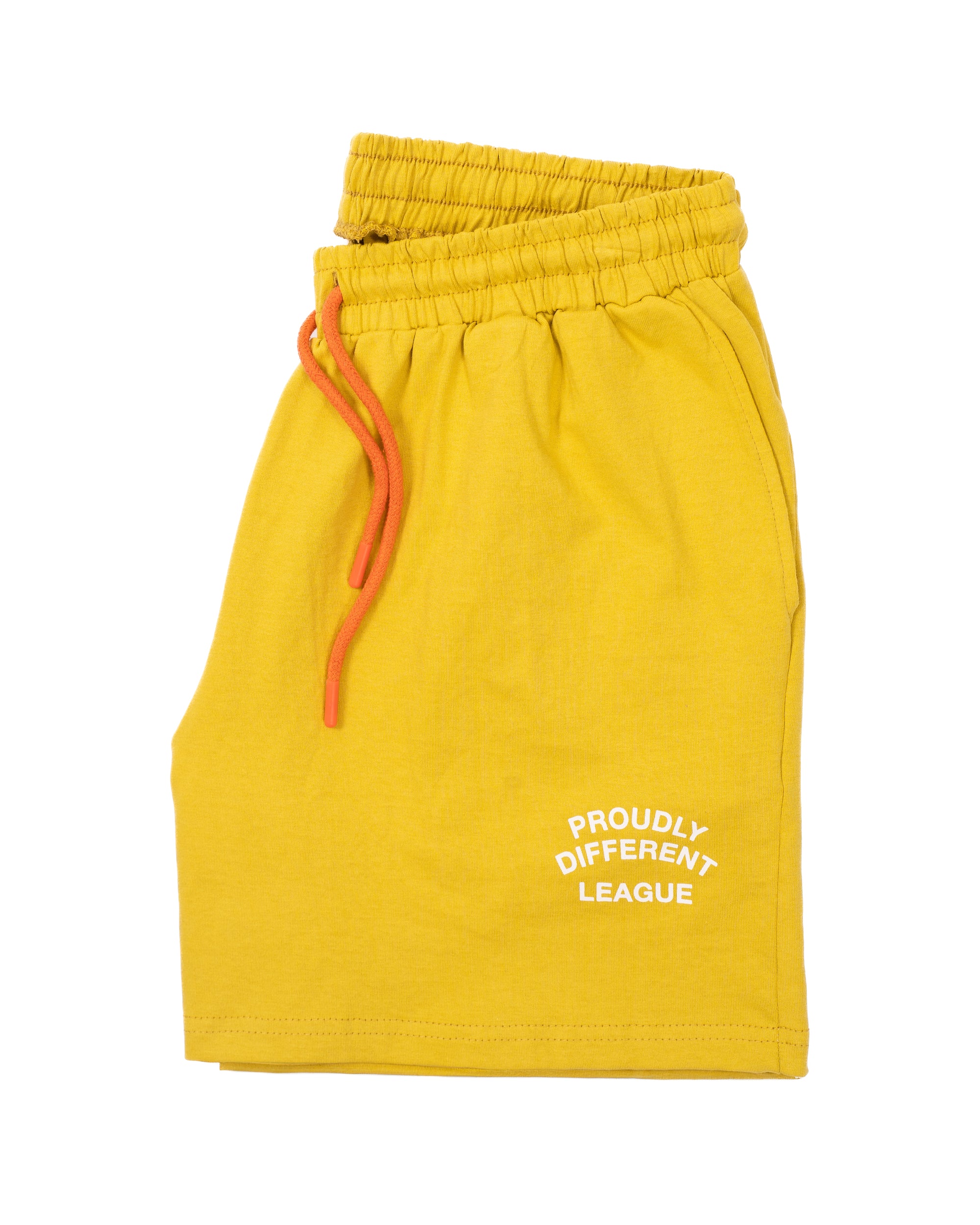 Yellow Knit Rally Shorts
