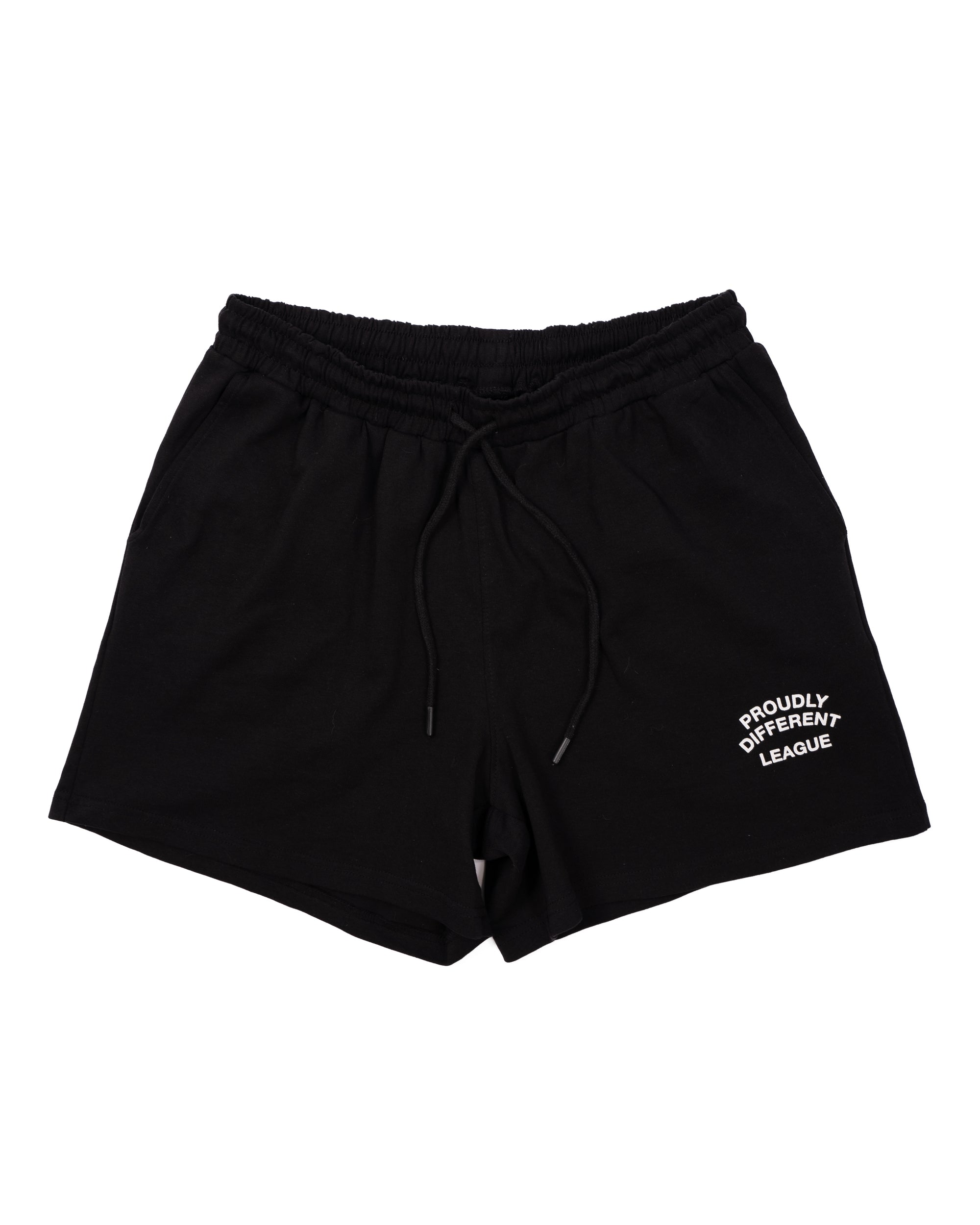 Black Knit Rally Shorts