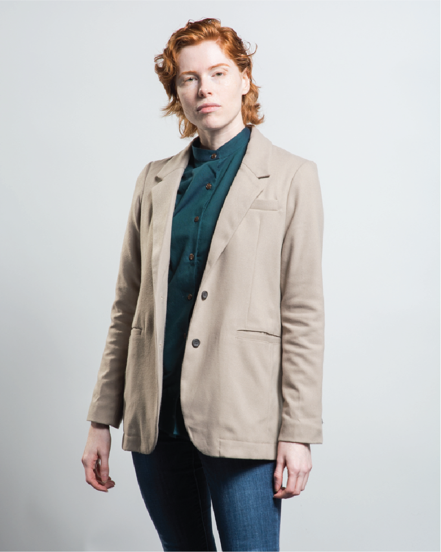 Wheatley Faux-Wool Suit Jacket