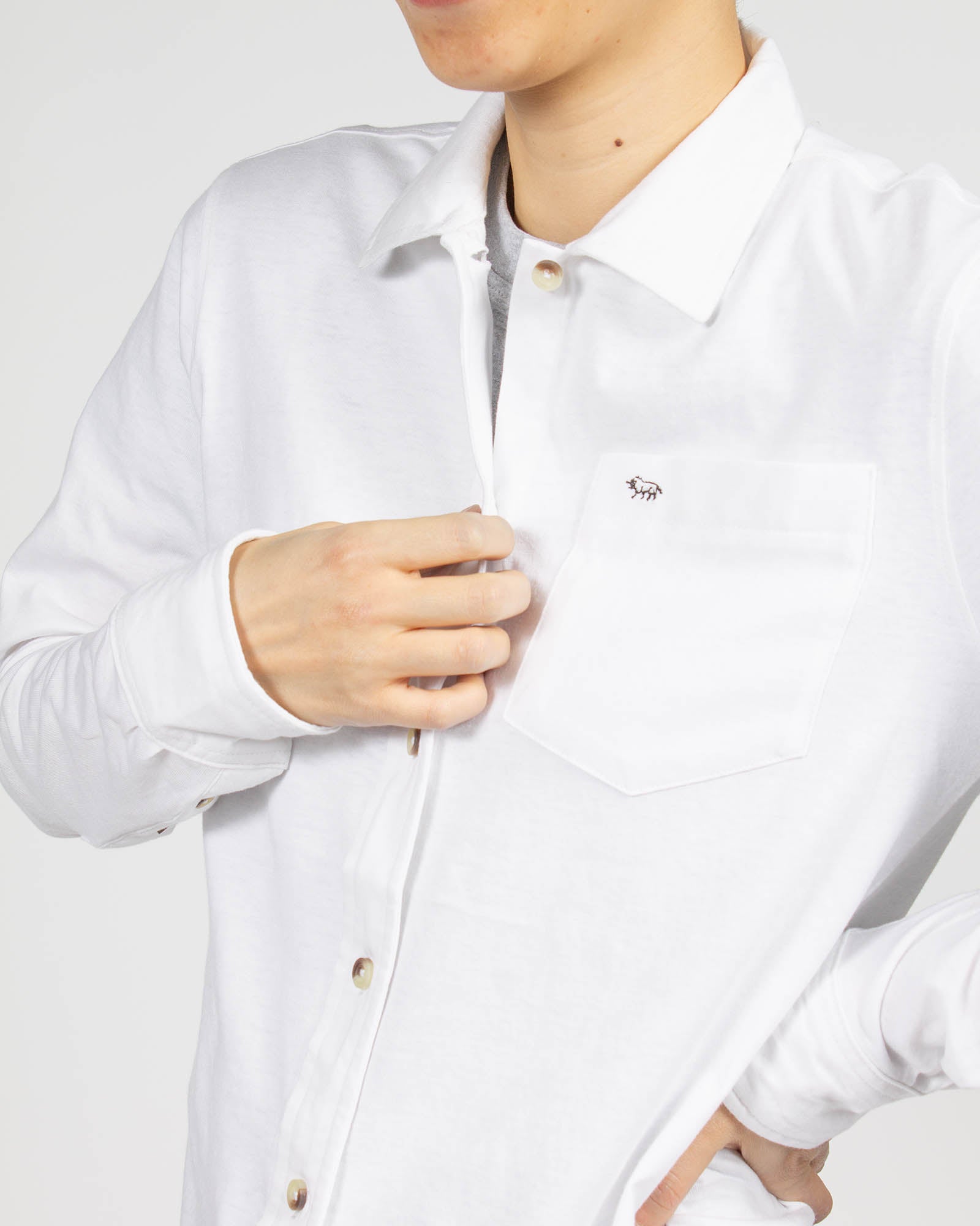 White Long Sleeve Shirtee
