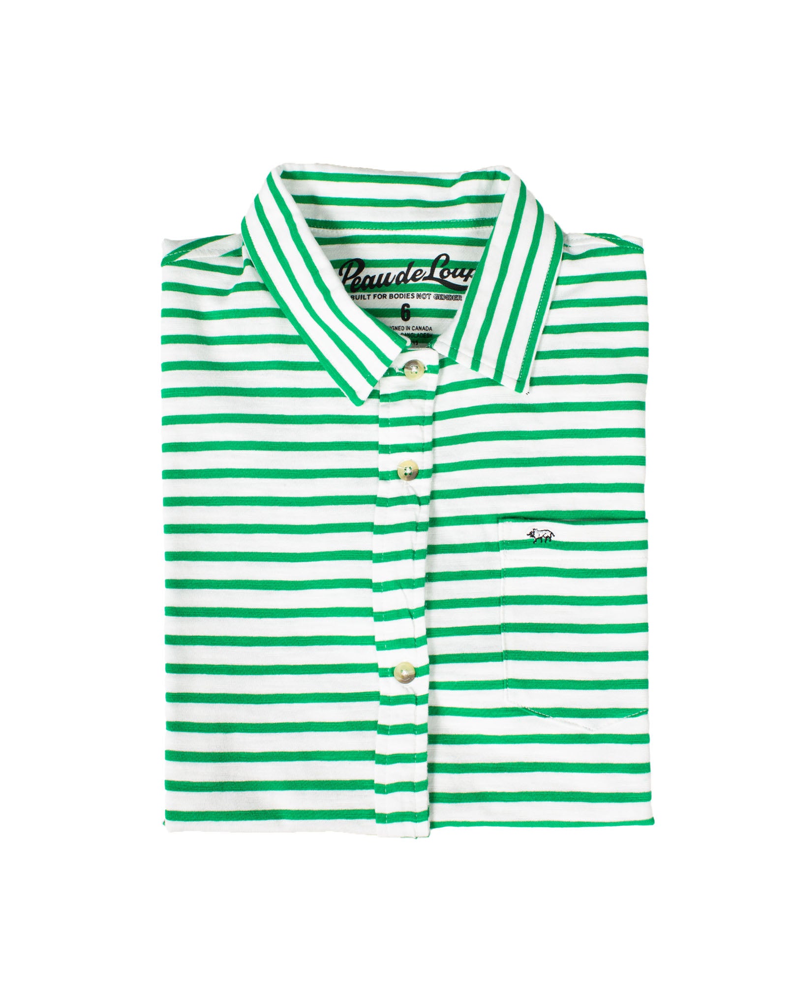 Grass Green Stripe Shirtee
