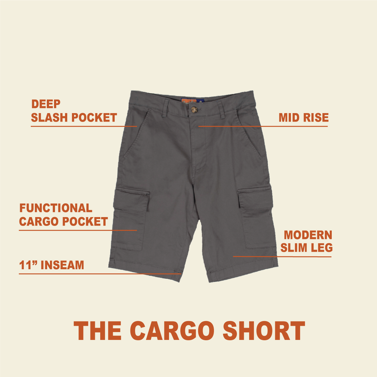 Navy Cargo Short
